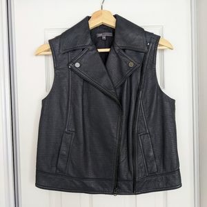 Vince textured leather vest!